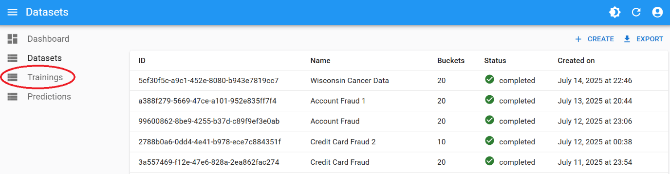 Step 4 - Open Trainings